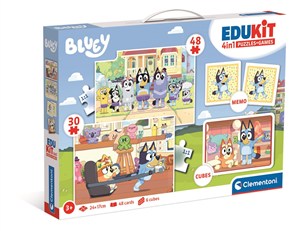 Obrazek Puzzle+ Gra 4w1 Edukit Bluey 18320