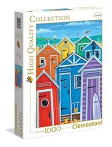 Bild von Puzzle Rainbow beach huts 1000