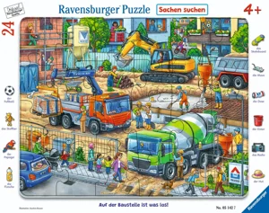 Bild von Puzzle 24 Construction Site Frame