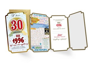 Obrazek Karnet Urodziny 30