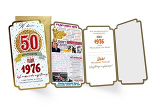 Obrazek Karnet Urodziny 50