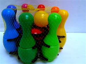 Obrazek Kręgle mini w koszyku