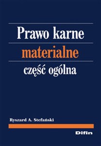 Obrazek Prawo karne materialne Część ogólna