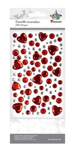 Obrazek Kryształki samoprzylepne serca kamyczki