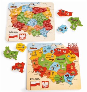 Obrazek Mapa Polski puzzle 30x30 cm