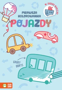 Obrazek Pierwsza kolorowanka Gruby obrys Pojazdy