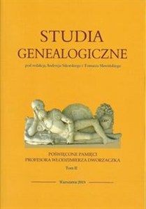 Bild von Studia Genealogiczne Tom 2