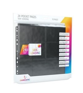 Obrazek Gamegenic: 24-Pocket Pages Sideloading - Black (10 szt)